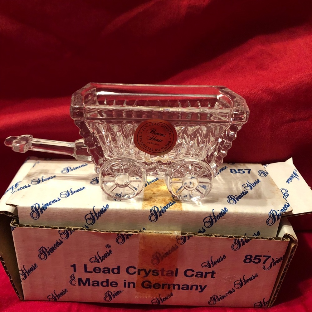 Princess House crystal cart